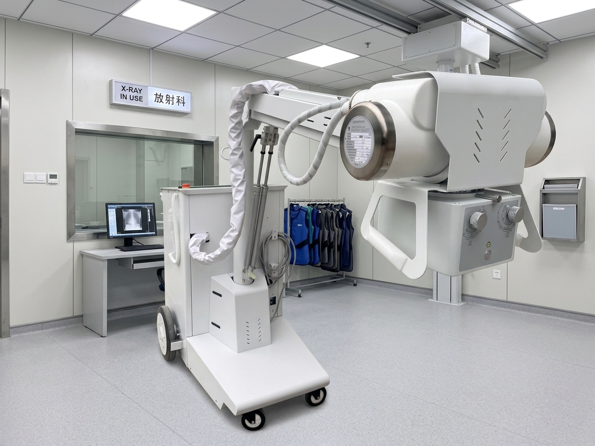 sistema móvil de la radiografía de Digitaces de la máquina de la radiografía del DR 32kW con la pantalla táctil de 17 pulgadas