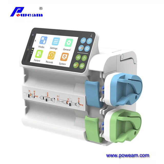 Bomba de jeringa de doble canal