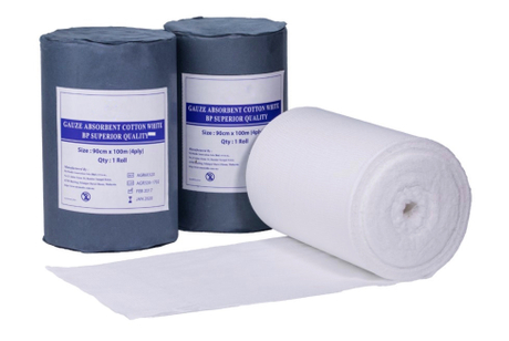 Rollo absorbente estéril disponible de la gasa del algodón del apósito médico aprobado por la ISO