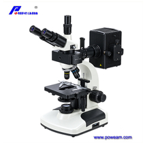 Microscopio binocular biológico fluorescente profesional