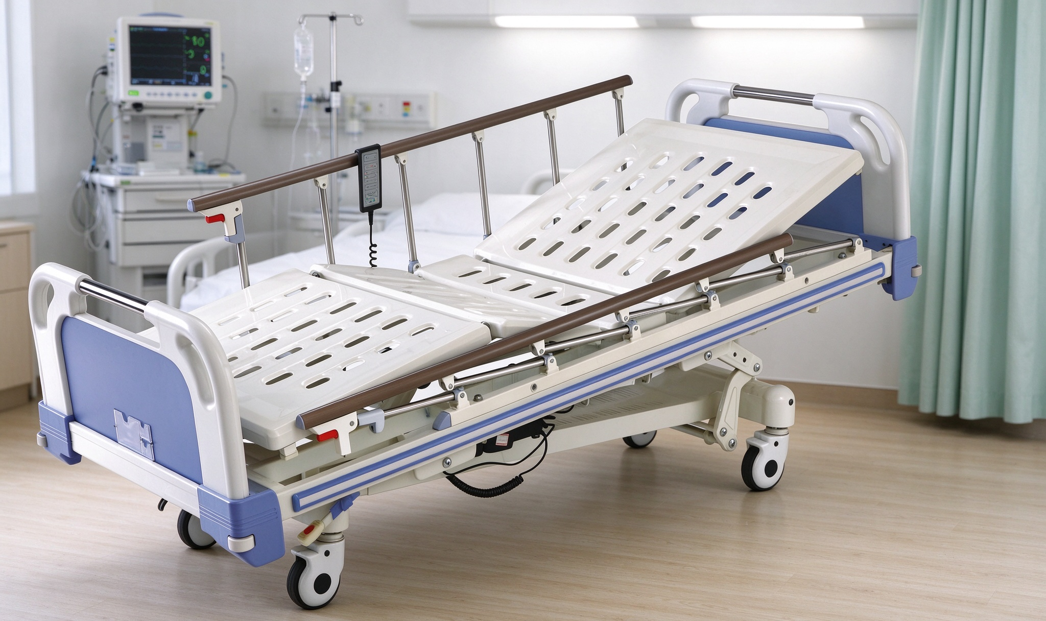 Cama eléctrica ajustable para pacientes de hospital, cama eléctrica de cinco funciones para UCI