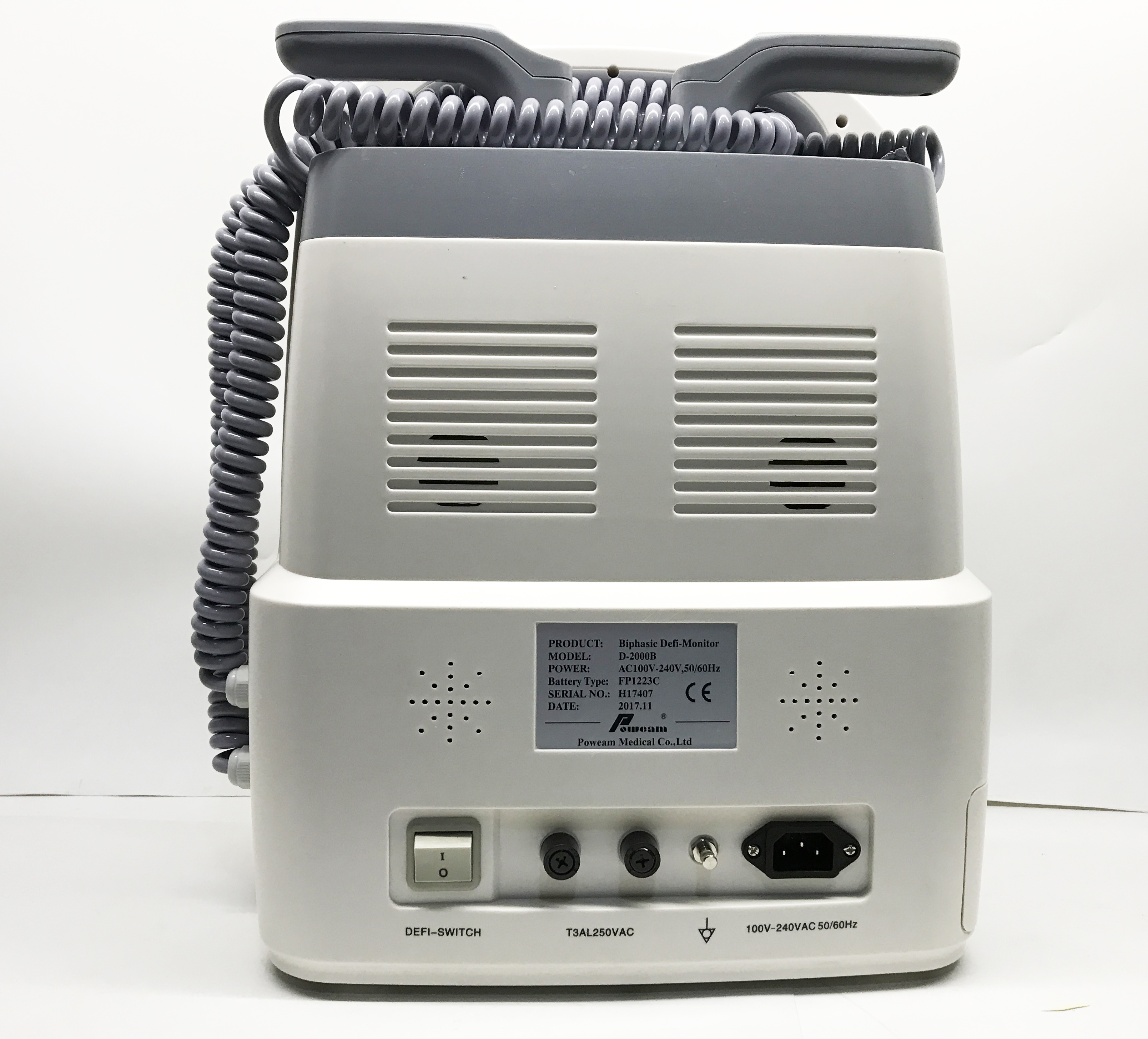 Monitor de desfibrilador cardíaco D-2000B BIPHASIC con ECG, SPO2 bifásico, desfibrilador externo automático