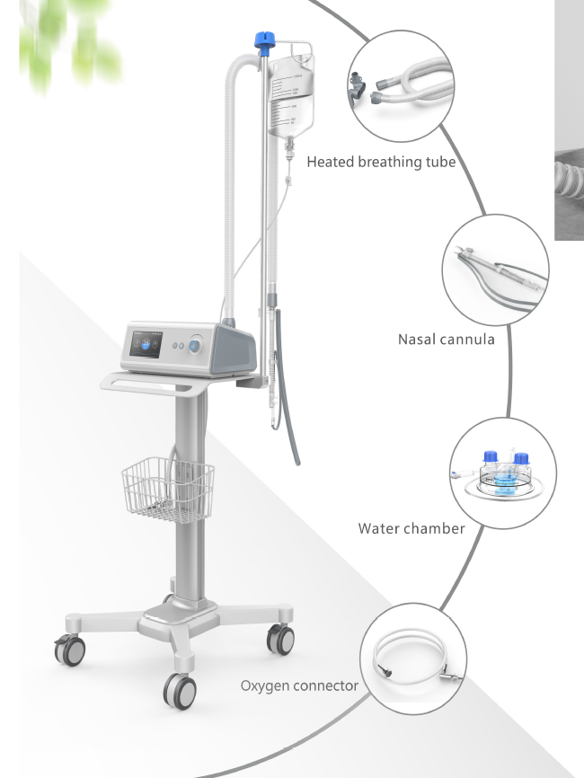 Humidificadores respiratorios calentados de alto flujo 