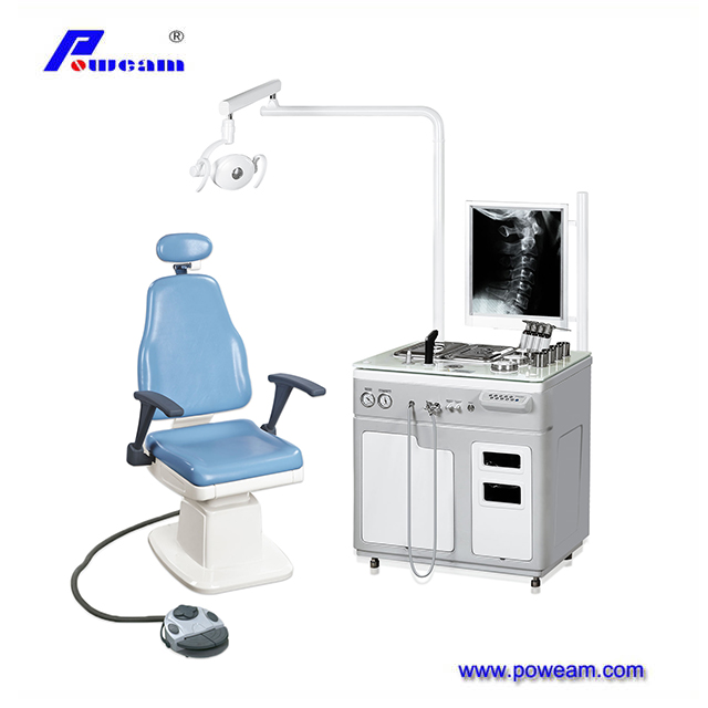 Unidad de diagnóstico médico Equipo de otorrinolaringología Unidad de tratamiento de examen otorrinolaringólogo con faro