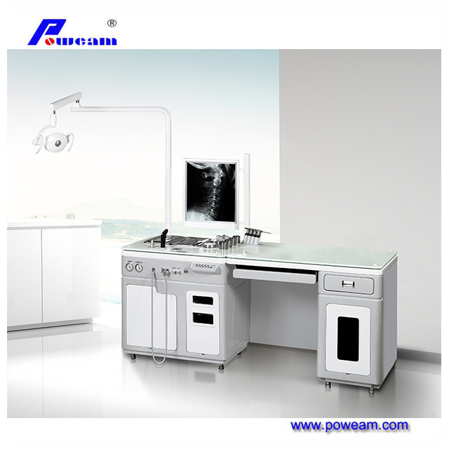 Unidad de diagnóstico médico Equipo de otorrinolaringología Unidad de tratamiento de examen otorrinolaringólogo con faro