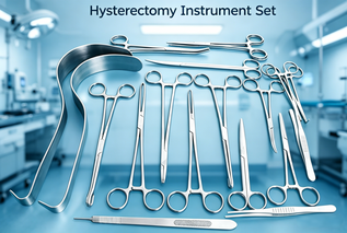 Set de histerectomía de acero inoxidable para cirugía abdominal