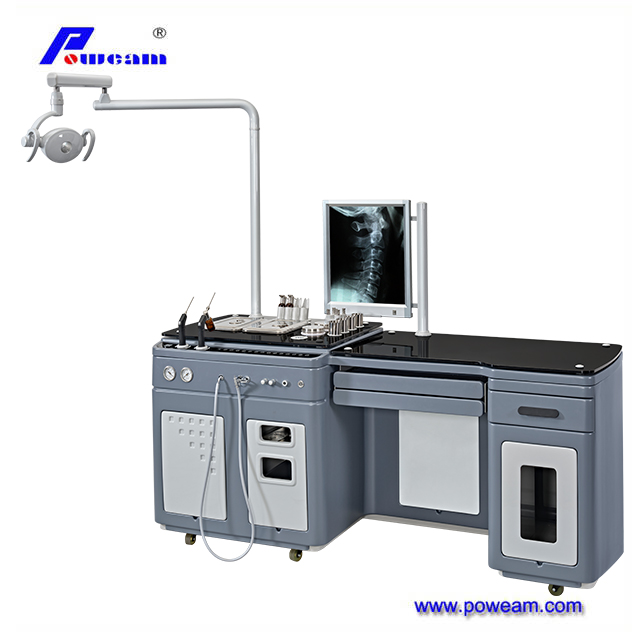 Unidad de examen de otorrinolaringología completada Silla de otorrinolaringólogo Mesa de trabajo para cirugía de pacientes