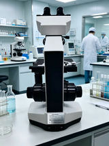 Microscopio compuesto trinocular para investigación de laboratorio