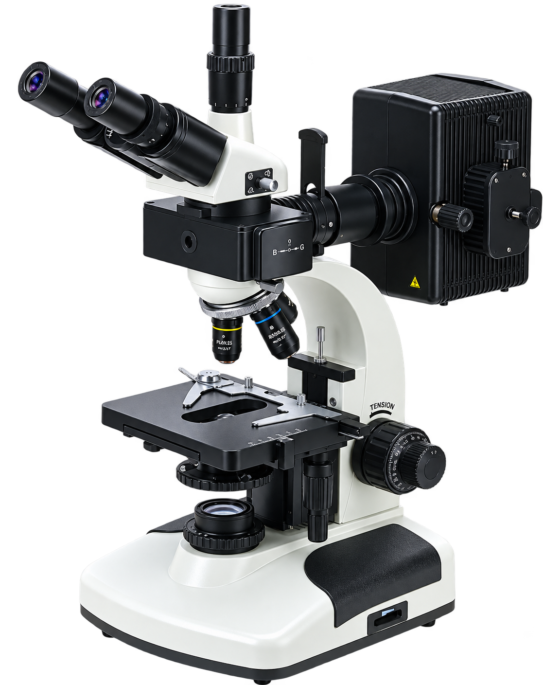 Microscopio binocular biológico fluorescente profesional